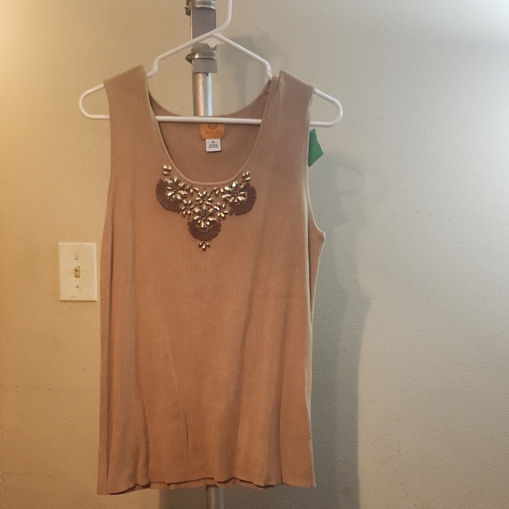 Embellished Sleeveless Top